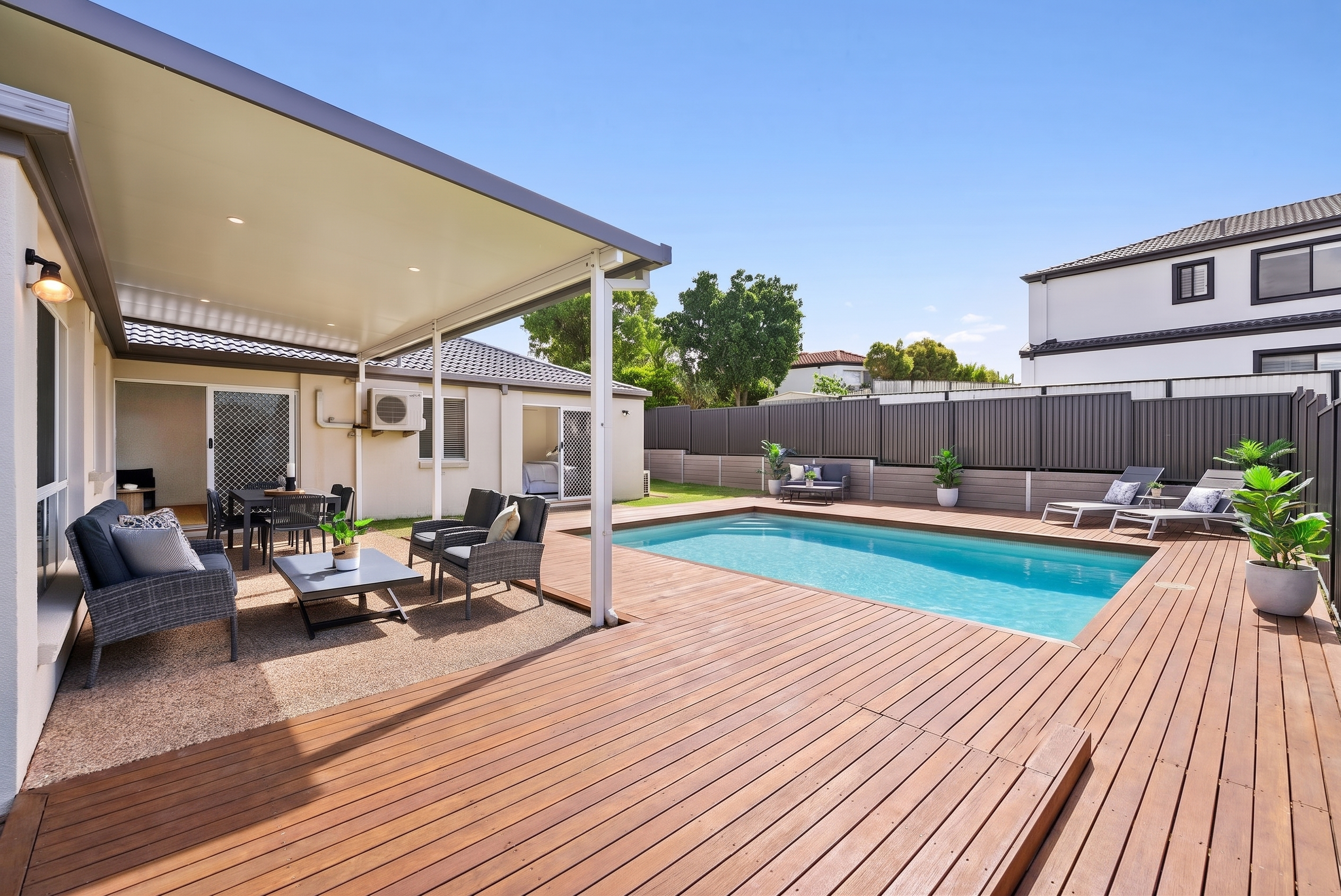 Outdoor area after